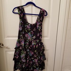 Cute floral dress with 3 layers of ruffles